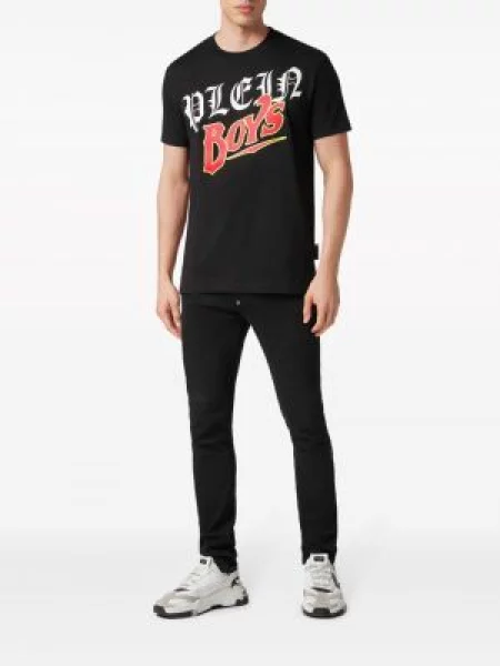 Raštuotas marškinėliai Philipp Plein juoda