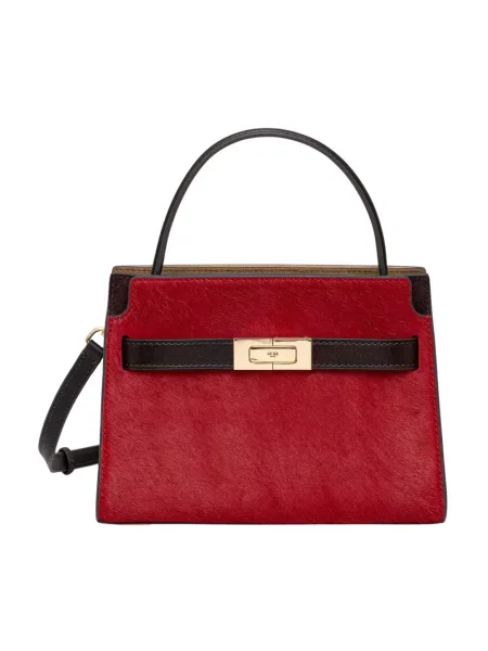 Tory Burch torebka skórzana Lee Radziwill czerwona