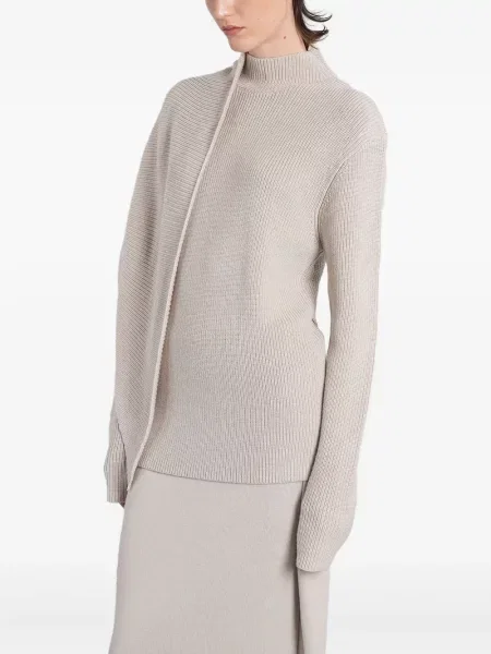 Sweter Entire Studios asymetryczny prążkowany