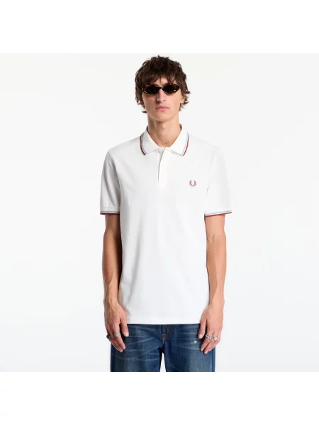 T-shirt FRED PERRY Twin Tipped Fred Perry Shirt White XXL biała