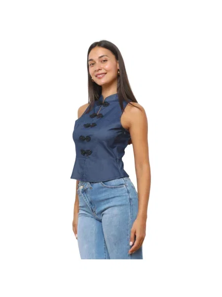 Top La Modeuse plava