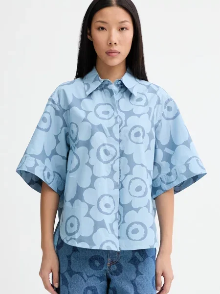 Marimekko cămașă pentru femei din albastru