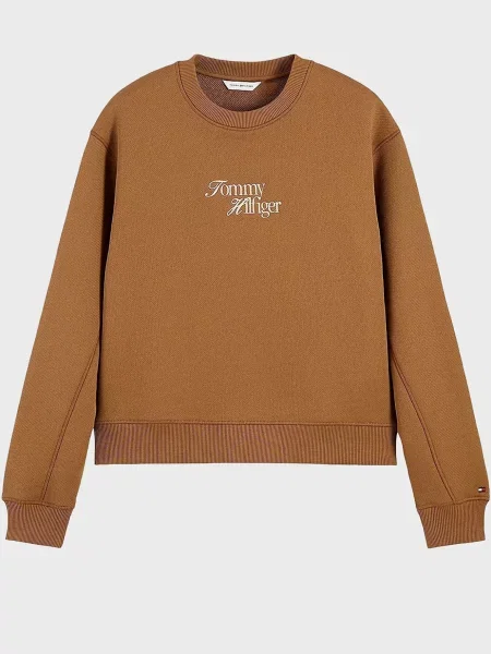 Світшот Tommy Hilfiger коричневий