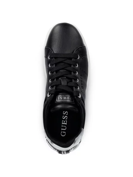 Sneakerși Guess cu autograf negru