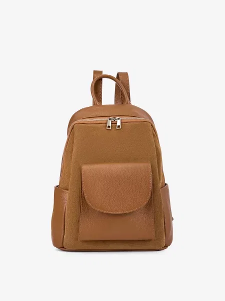 Regina Notte Рюкзак Замша/шкіра коричневий