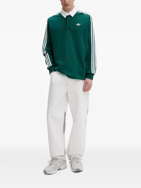 Tricou Adidas cu imagine plasă cu dungi negru