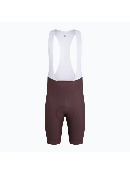 Pantaloni scurți de ciclism pentru bărbați Rapha Core Bib Shorts huckleberry / white alb