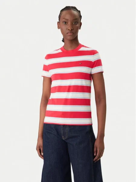 Tommy Jeans Majica rdeča