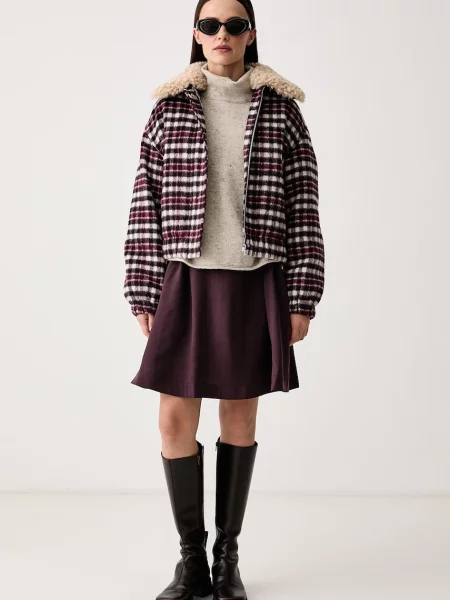 Marc O'Polo rochie evazată cu modal violet