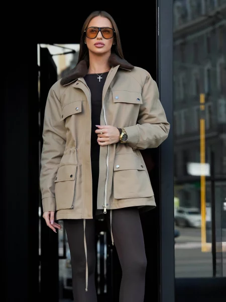 Тренч Jadone Fashion Verona_mokko мокко