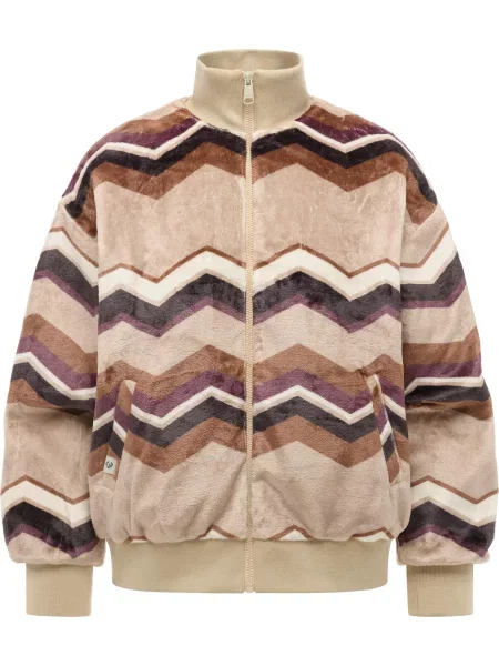 Ragwear Jachetă fleece / crem / maro / roșu vin bej