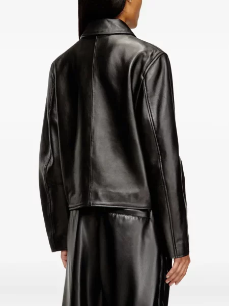 Geanta de piele Diesel negru