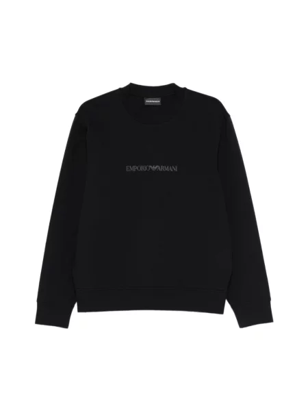 Bluza Emporio Armani z logo niebieska