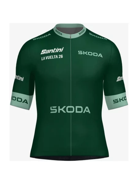 Koszulka rowerowa La Vuelta Lider Klasyfikacji Punktowej z krótkim rękawem Classic Cut XS zielona