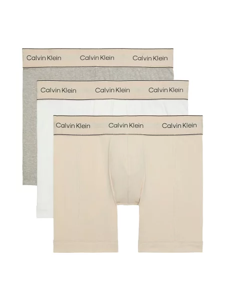 Calvin Klein Boksarice Heritage bež / pegasto siva / črna bela