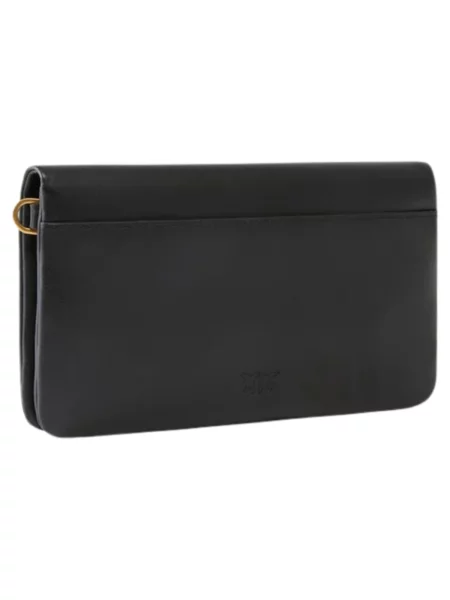 Pinko crossbody kabelka dámska kožená čierna