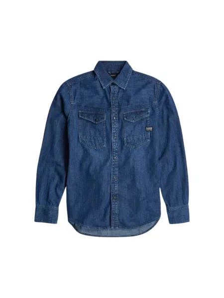 Koszula G-star Raw niebieska