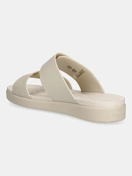 Csatos félcipő Crocs bézs