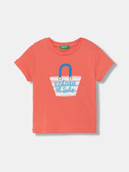 United Colors of Benetton tričko oranžové