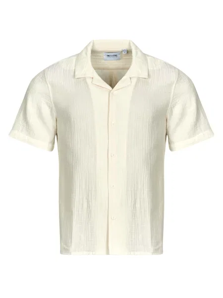 Srajca Only & Sons s kratkimi rokavi bež