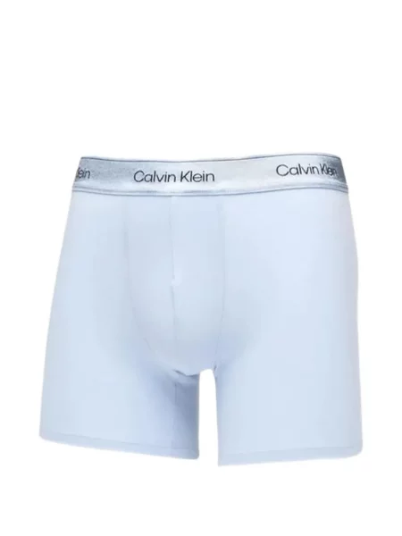 Boxeri Calvin Klein Underwear cu autograf albastru