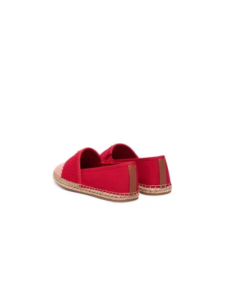 Espadrile Tommy Hilfiger Script Crochet Espadrille rdeča