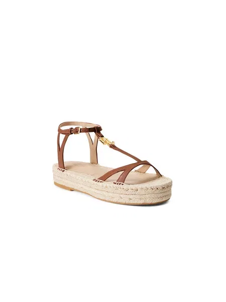 Espadrilky Lauren Ralph Lauren hnědé