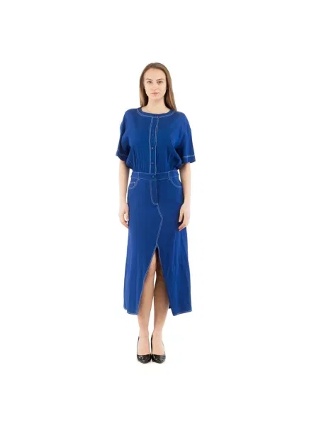 Sukienka Moschino niebieska