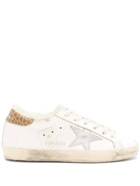 Кожени маратонки Golden Goose бяло