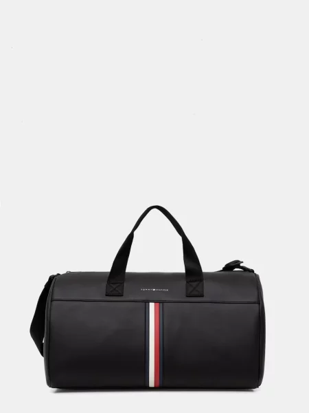 Tommy Hilfiger cestovná taška pánska z imitácie kože čierna