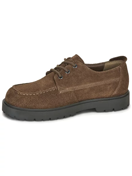 Pantofi Birkenstock din dantelă cu șireturi maro