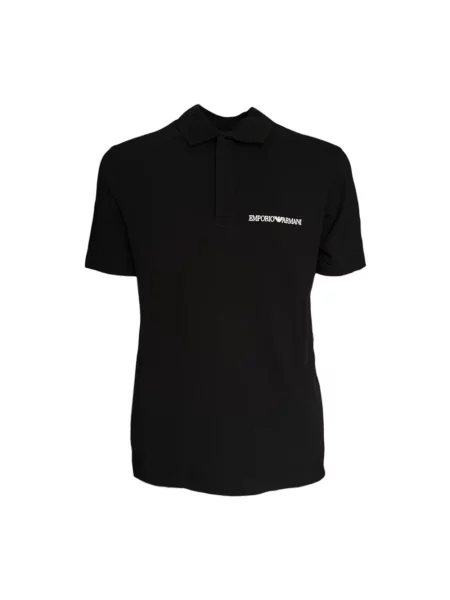 Koszulka polo Emporio Armani czarna