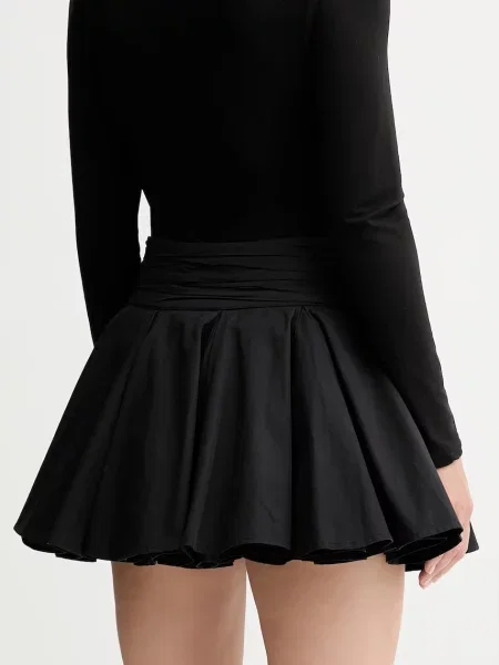 Юбка мини Allsaints клеш черная