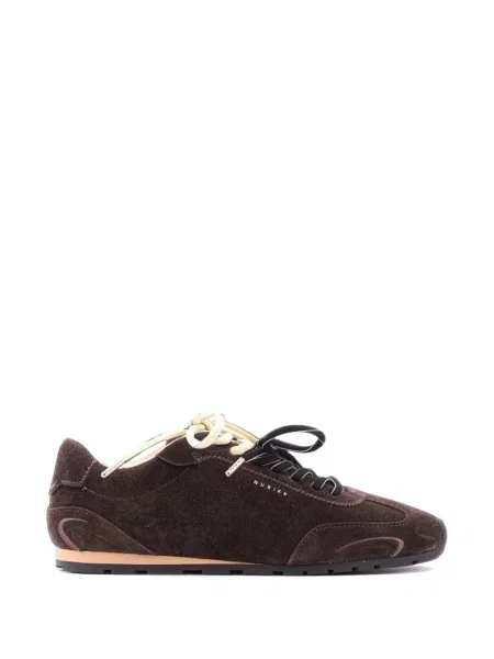 Sneakerși Nubikk din piele de căprioară maro