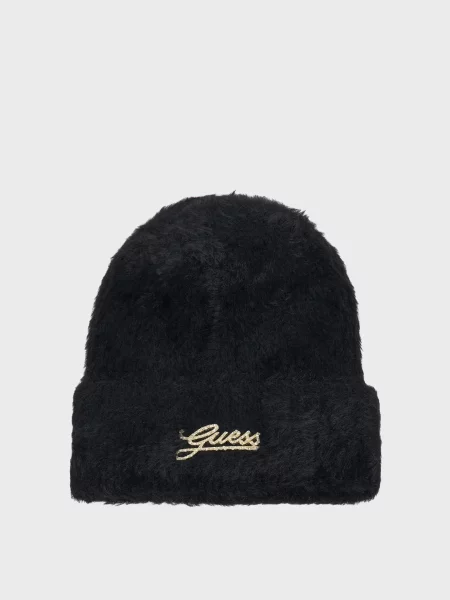 Трикотажна шапка Guess чорна