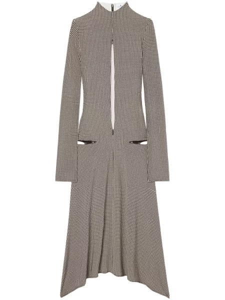 Sukienka midi Courreges z dżerseju czarna