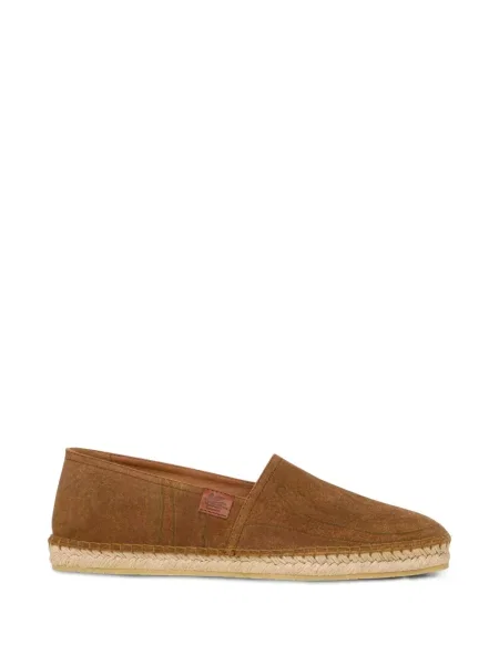 Espadrile Etro din piele de căprioară maro
