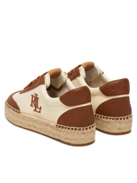 Espadrilky LAUREN RALPH LAUREN bílé