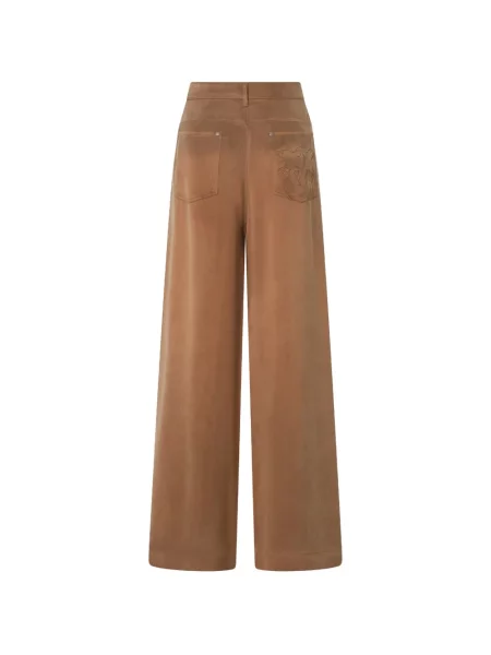 Pantaloni Pinko cu broderie maro