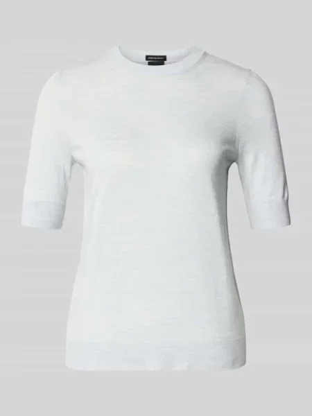 Sweter z dzianiny z czystej wełny dziewiczej o kroju shaped fit model Farbella' Boss