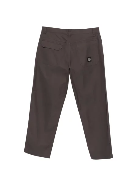 Pantaloni Stone Island cu strasuri gri