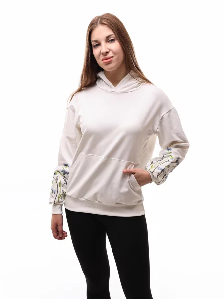 Кофта LUMO молочний віскоза/поліестер