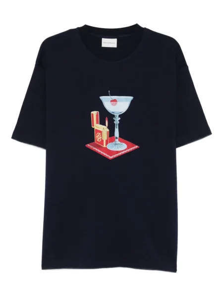 Tricou Drole De Monsieur cu imagine albastru