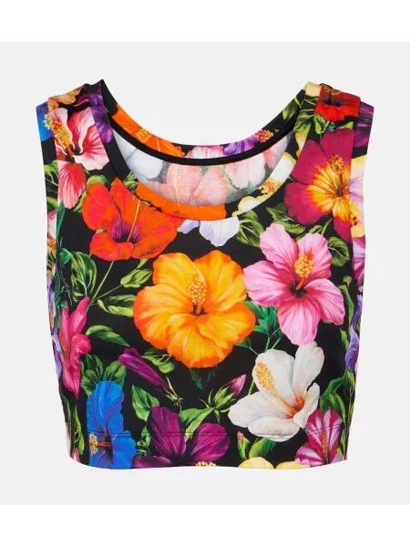 Decupat top Dolce&gabbana cu model floral