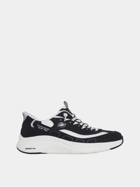 Кросівки повсякденні Skechers штучна шкіра/текстиль чорний