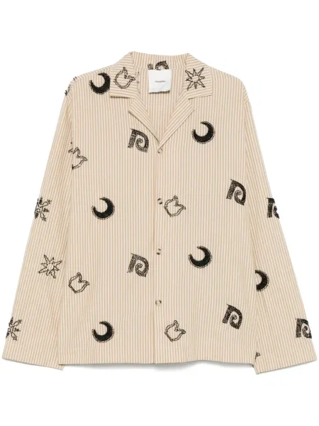 Риза Nanushka кафяво