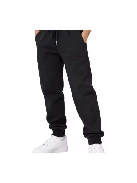 Pantaloni copii Calvin Klein Jeans negru