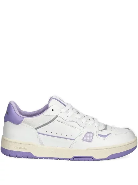 Sneakerși Crime London cu broderie alb
