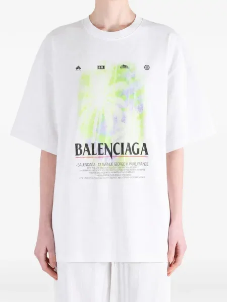 Tricou Balenciaga alb