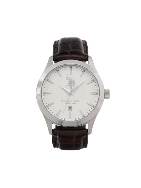 Годинник U.S. Polo Assn. Yale коричневий